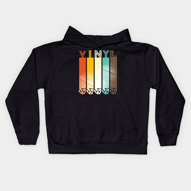 Vintage Vinyl Kids Hoodie by Vector Deluxe